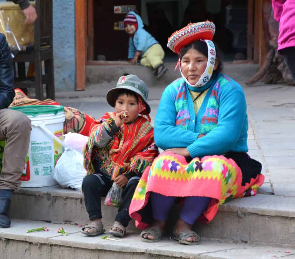 Ollantaytamboo, Peru - ursprungsbefolkning