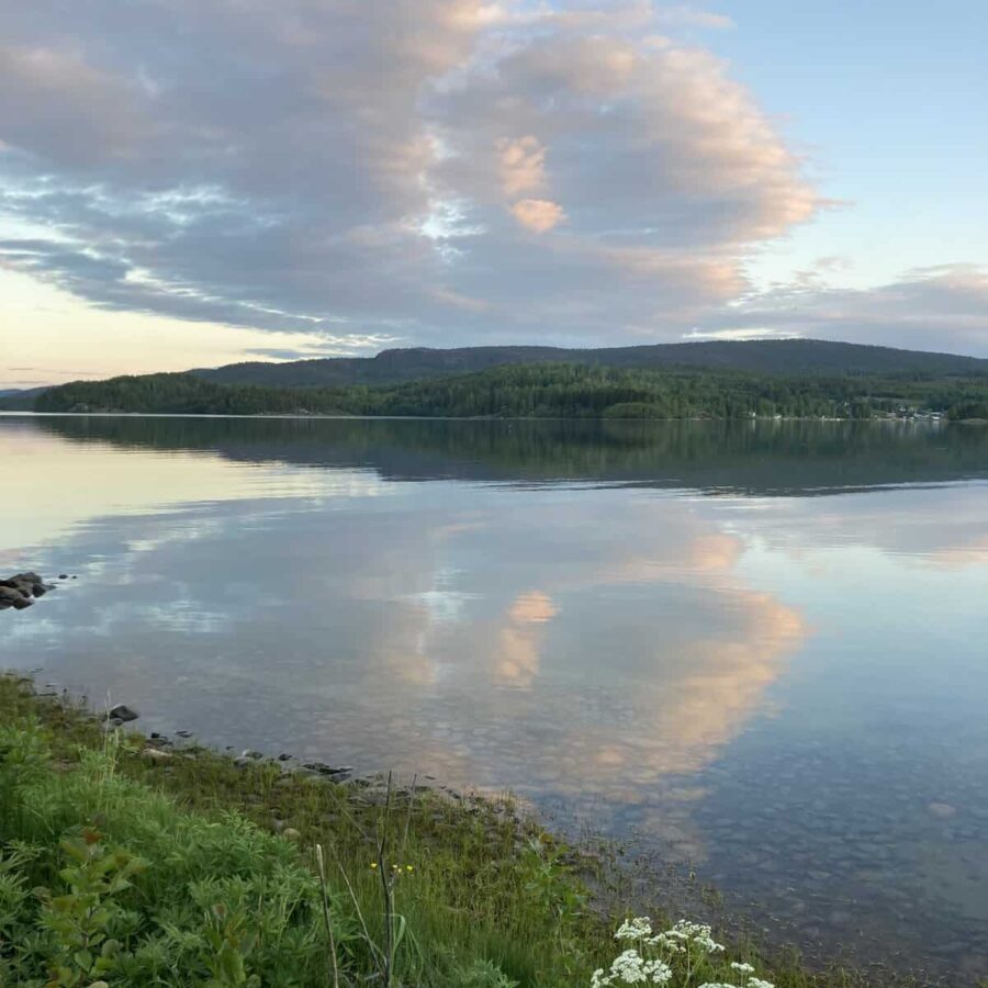 Höga kusten vy Köpmanholmen sunset