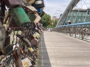 Krakow bridge of love